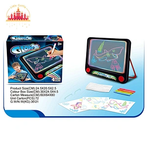 Kids Early Educational Toy Erasable Magic Drawing Board With LED Light SL12B138
