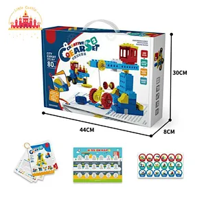 Creative DIY Construction Toy 80 Pcs Plastic Building Blocks Set For Kids SL13A773